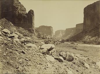 JOHN HILLERS (1843-1925) View in de Chelley Canyon, Looking East, Arizona * The Dome, Rio Virgen, Utah.